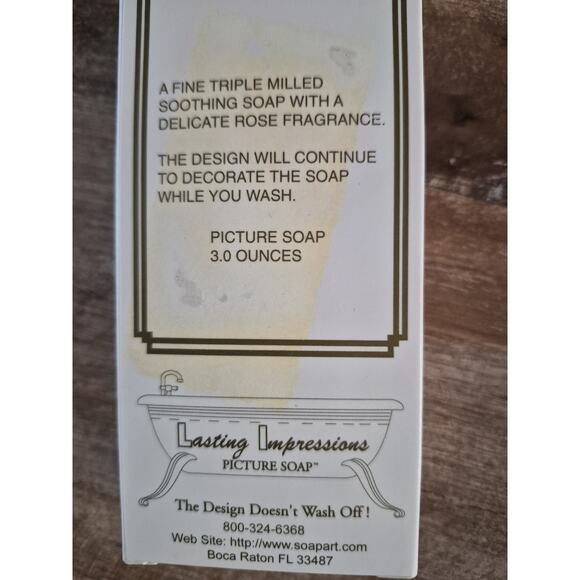 Vintage Christmas Tree Bar of Soap Lasting Impressions Design Never Goes Away - Picture 2 of 2